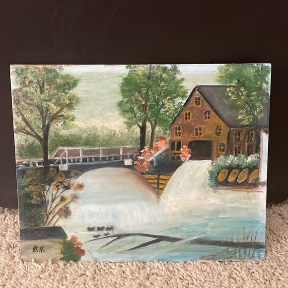 Vintage “Panora Mill” Oil on Board 1981 - Picture 1 of 12
